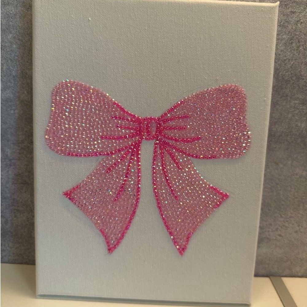 bow rhinestone painting